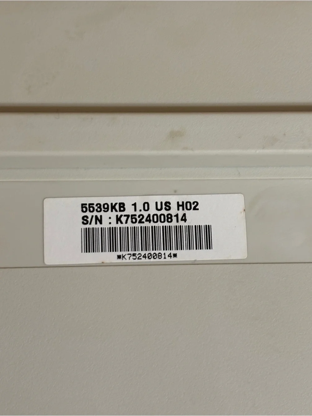 Vintage Beige PC Keyboard - White / Cream Wired USB/PS2 Compatible